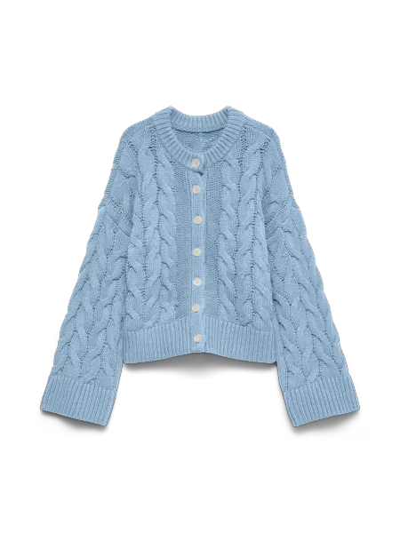 Hovedbilde SVEA THEA CABEL CARDIGAN - LYSBLÅ