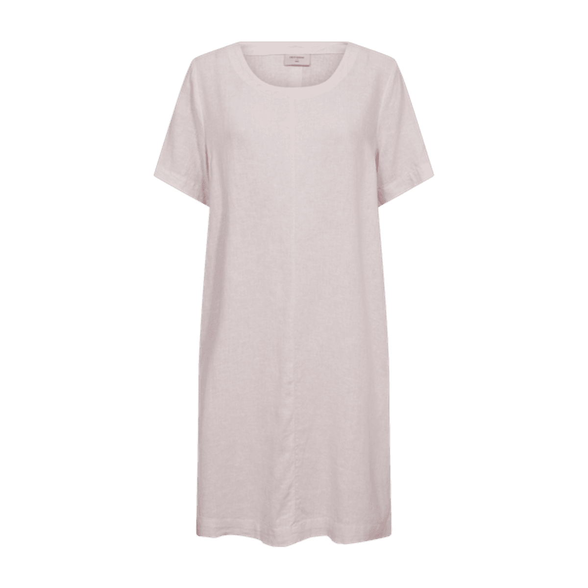 LAVA LIN/VISCOSE KJOLE STRIPET - ROSA/OFFWHITE