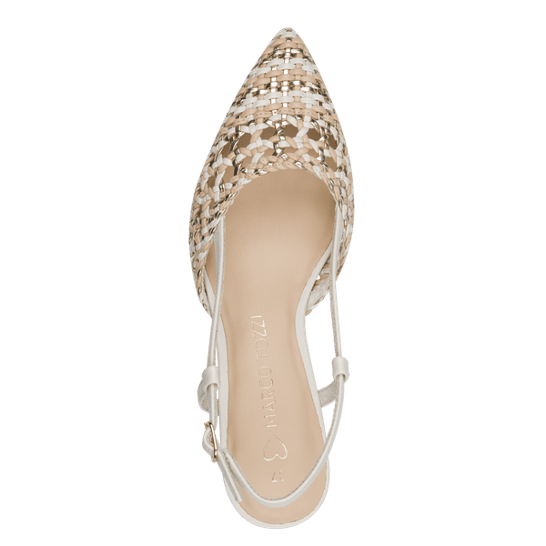 Hovedbilde PUMPS FLETTET M/SLINGBACK - CREAM