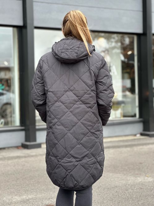 Hovedbilde SIGNA DUNJAKKE M/HETTE  - SORT