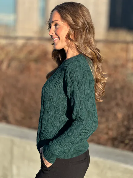 Hovedbilde DOMO PULLOVER - SMARAGDGRØNN