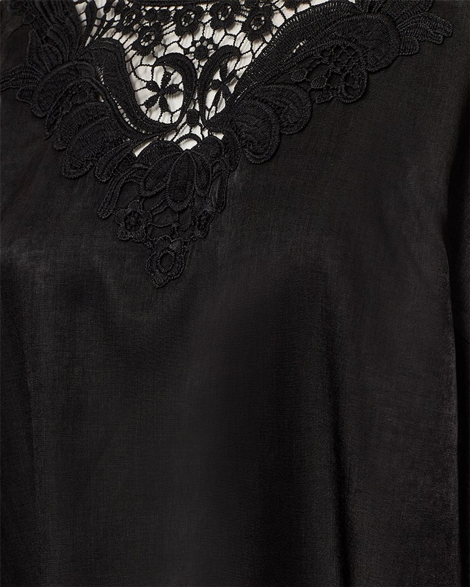 SAZY BLUSE - SORT
