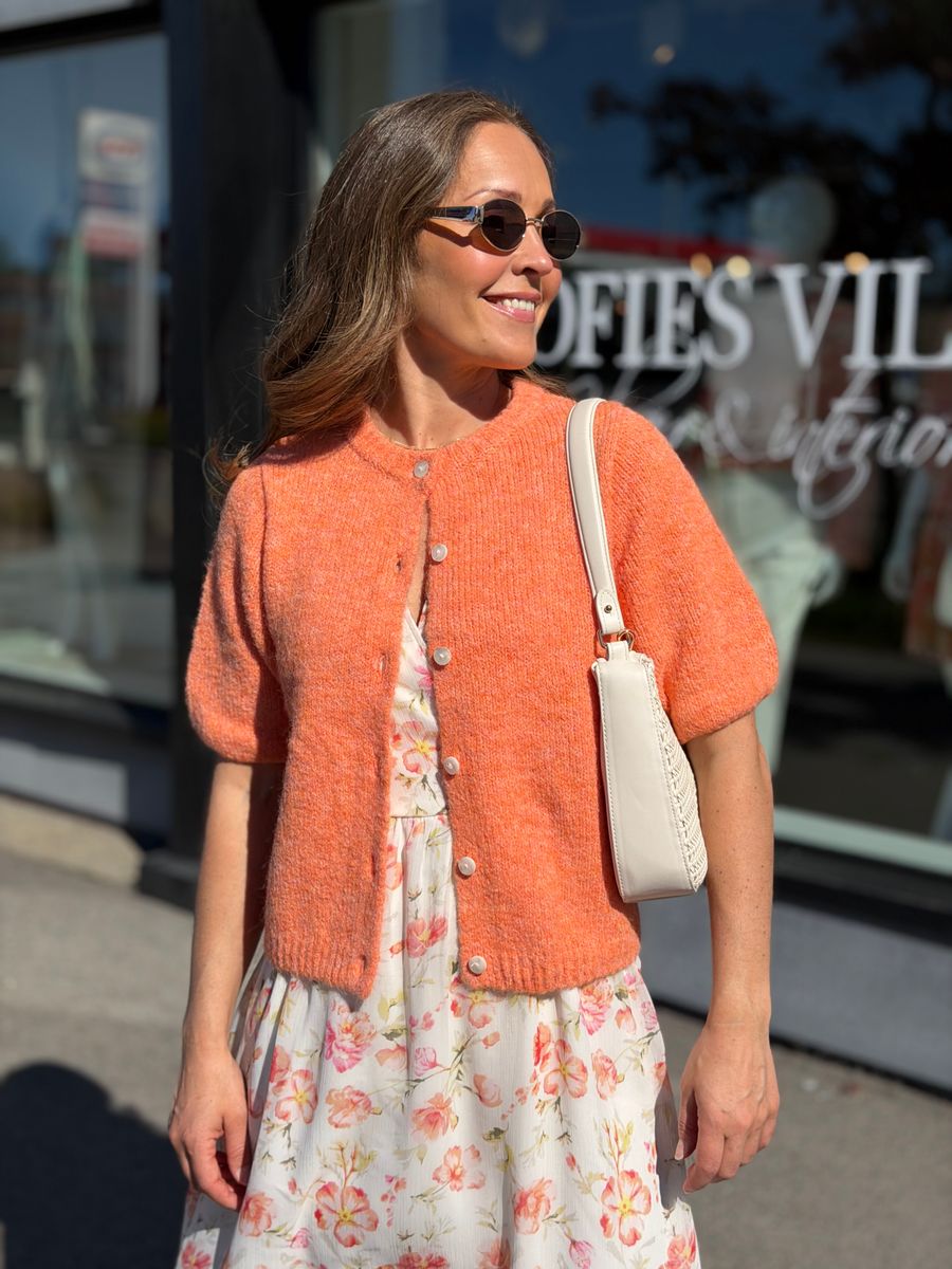KARA CARDIGAN 2/4 ERM - ORANGE MELERT