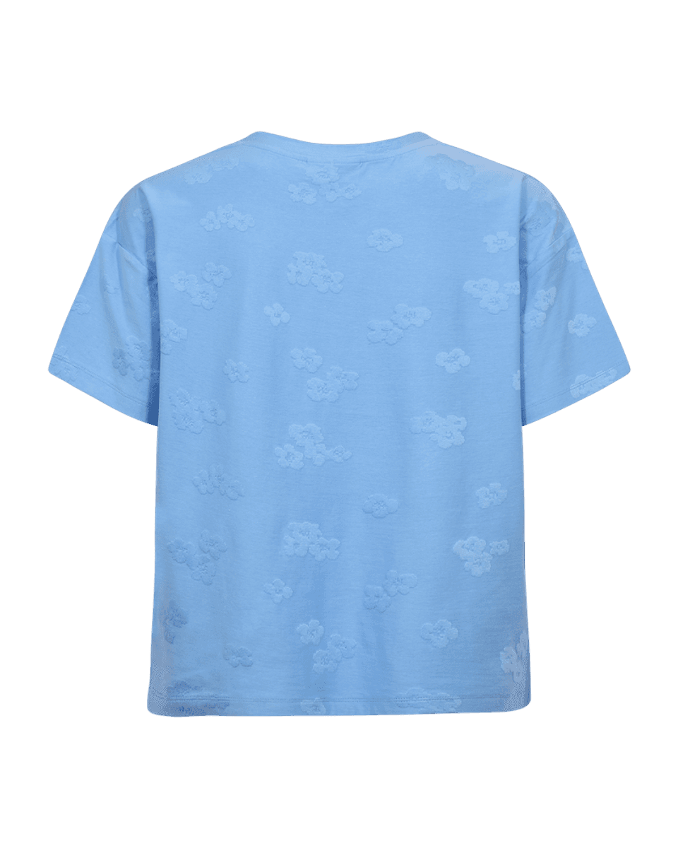 ZIPREA T-SHIRT - HIMMELBLÅ