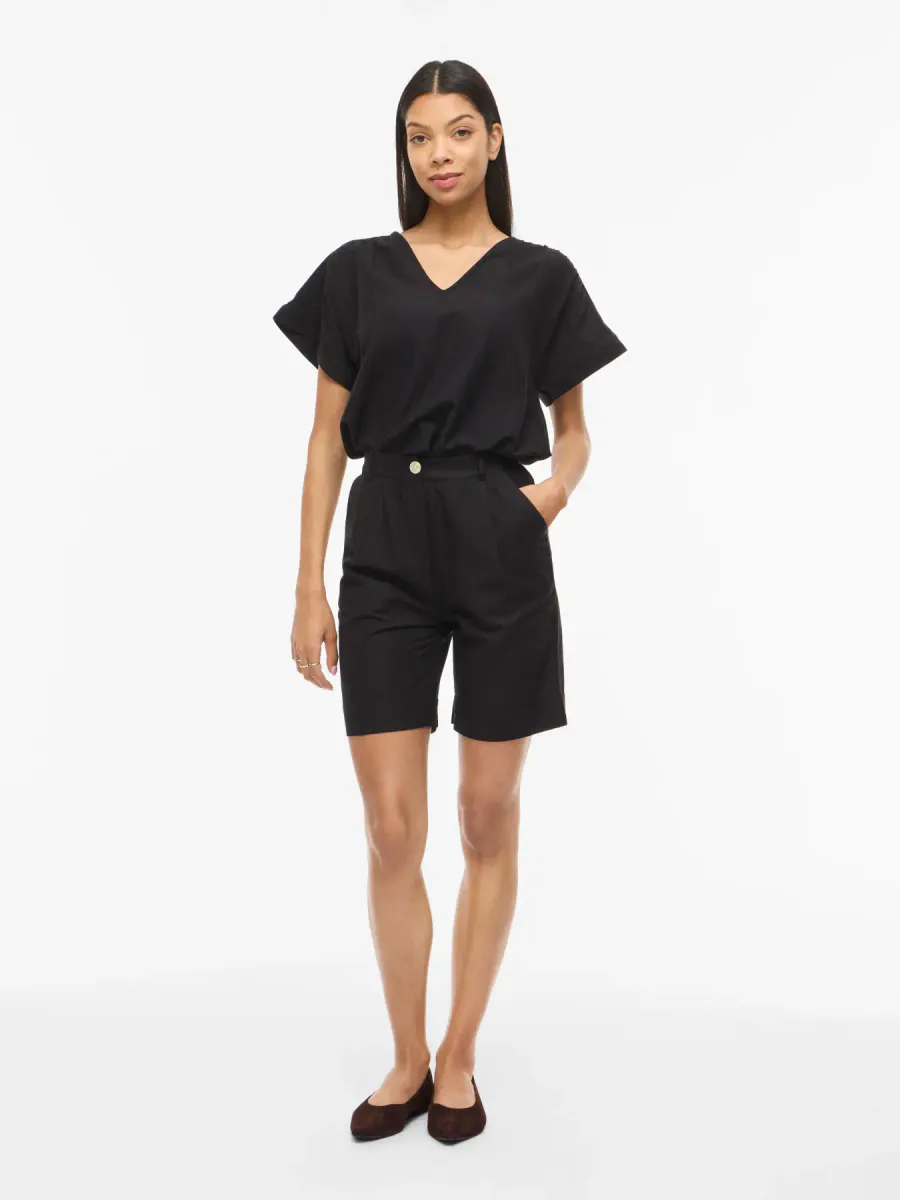 PRISILLA RETT SHORTS - SORT