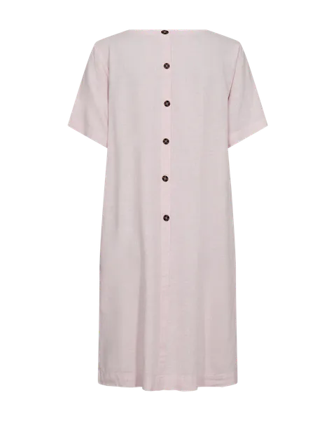 Hovedbilde LAVA LIN/VISCOSE KJOLE STRIPET - ROSA/OFFWHITE