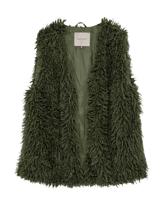 Hovedbilde FINE FAUX FÜR VEST - KOMBU GREEN