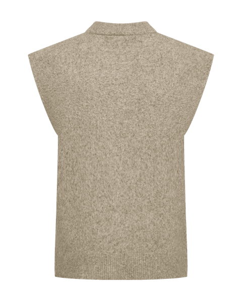 Hovedbilde ALPA STRIKKET VEST - CAMEL MELERT