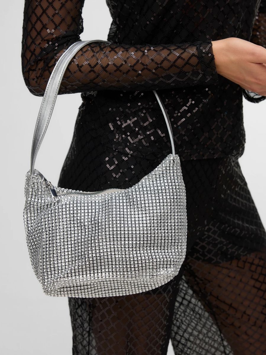 ANNABELLE STRASS VESKE - SØLV