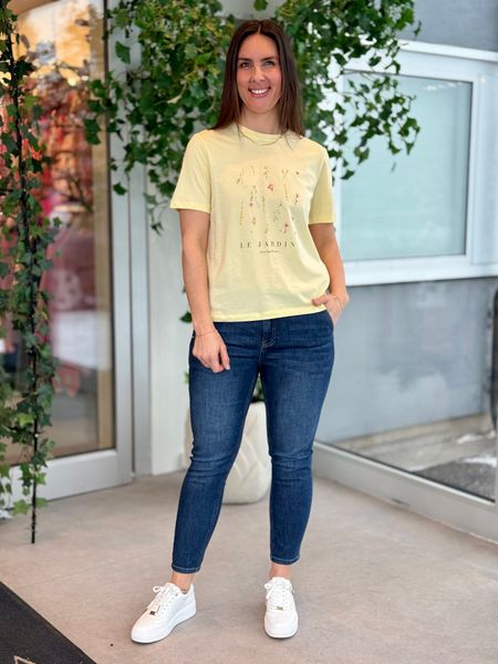 Hovedbilde SYBIL T-SHIRT GARDEN - LYS GUL