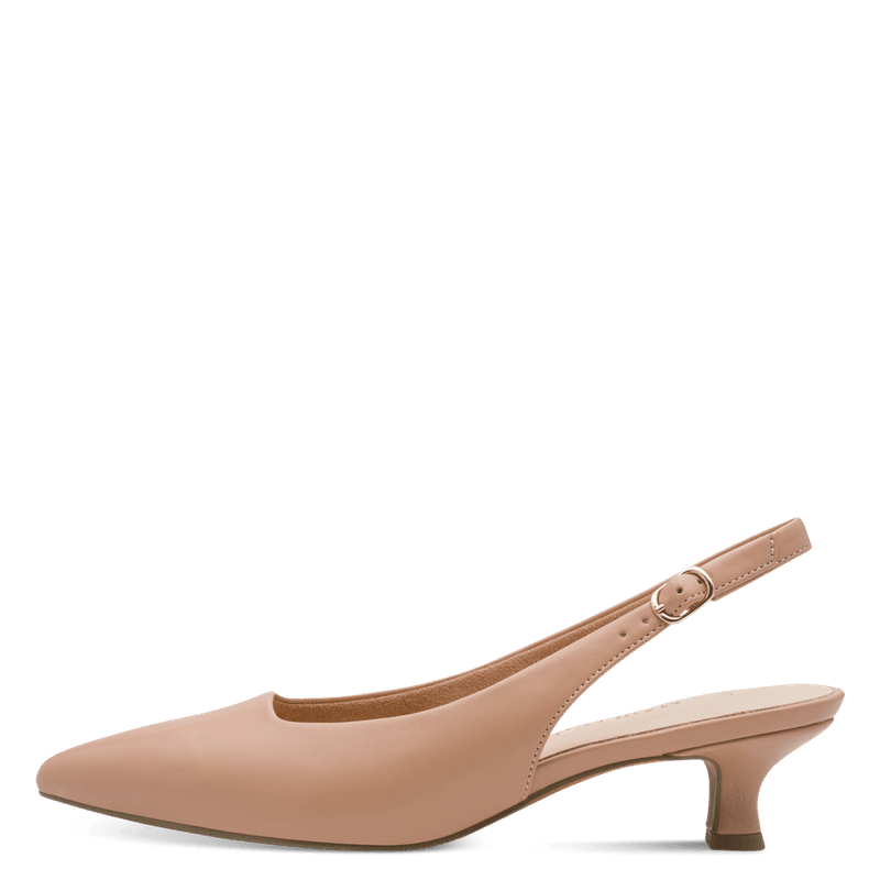 PUMPS SNERTEN HÆL M/SLINGBACK - CAPPUCCINO