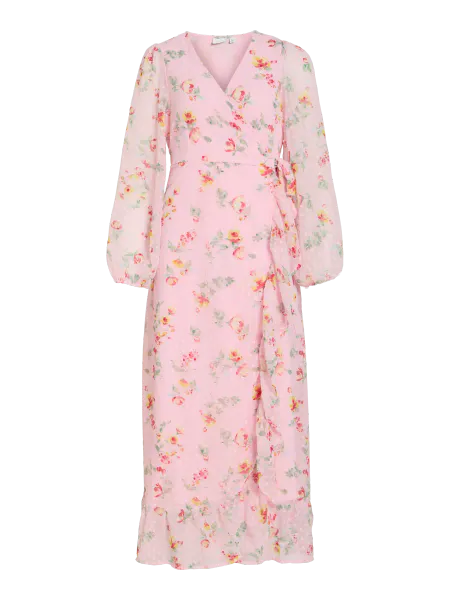 Hovedbilde EDEE LANG KJOLE - ROSA/FLOWER
