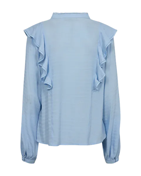 Hovedbilde SHU BLUSE M/RYSJ - LYS BLÅ