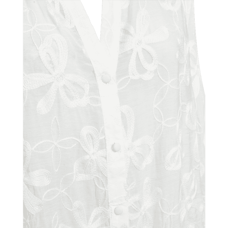 RANDY EMBRO BLUSE - OFFWHITE