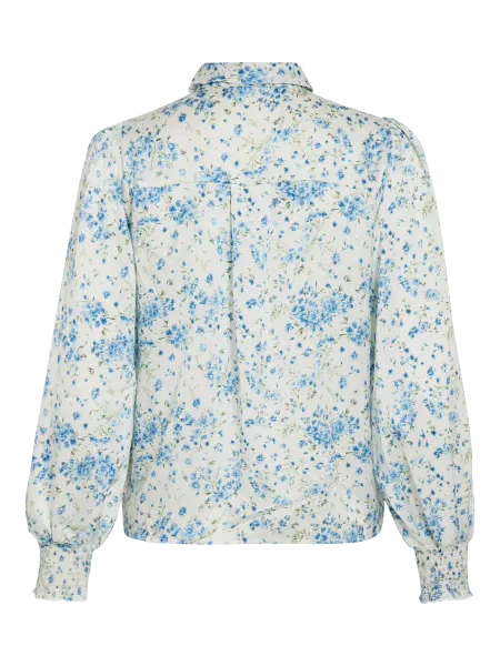 Hovedbilde KENZA BLUSE FLOWERS - LYS BLÅ