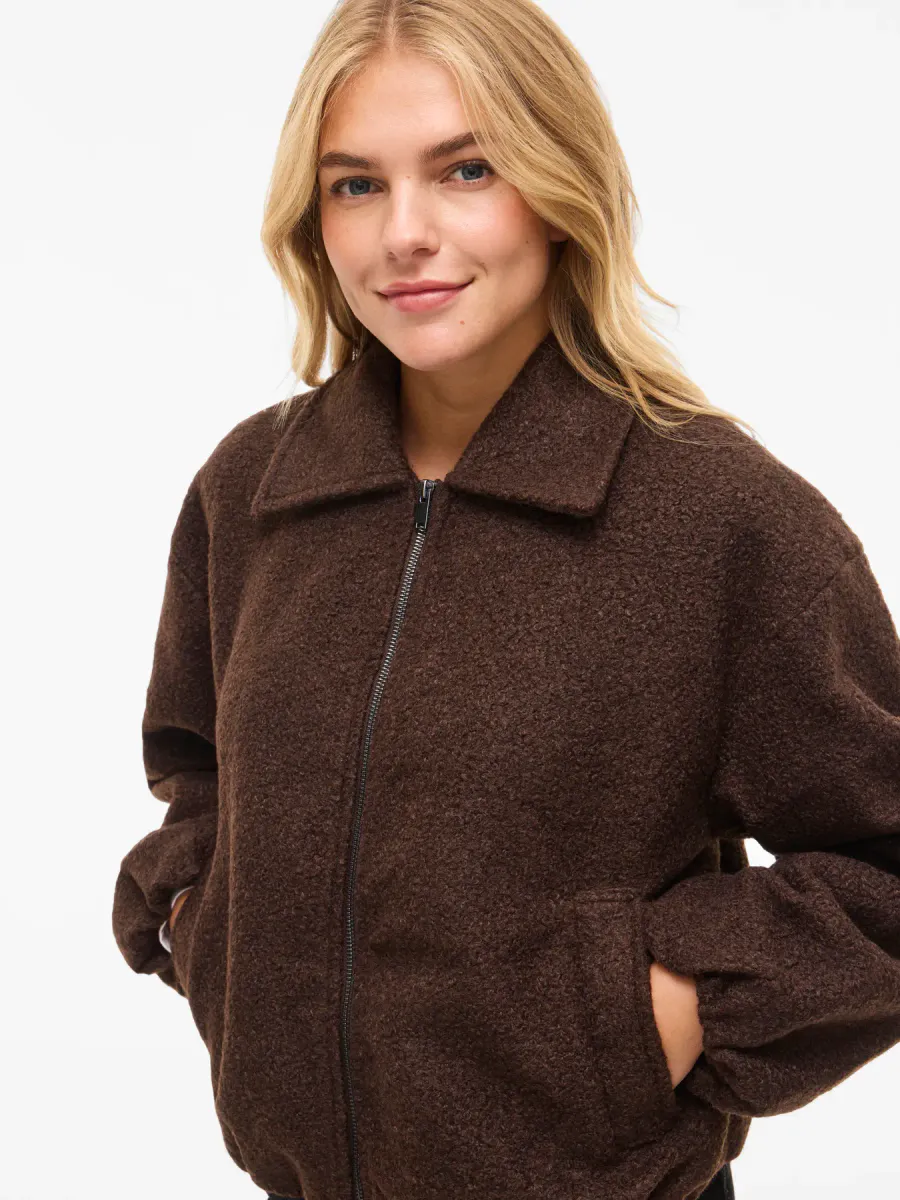 JADAS BOMBER TEDDY JAKKE - BRUN
