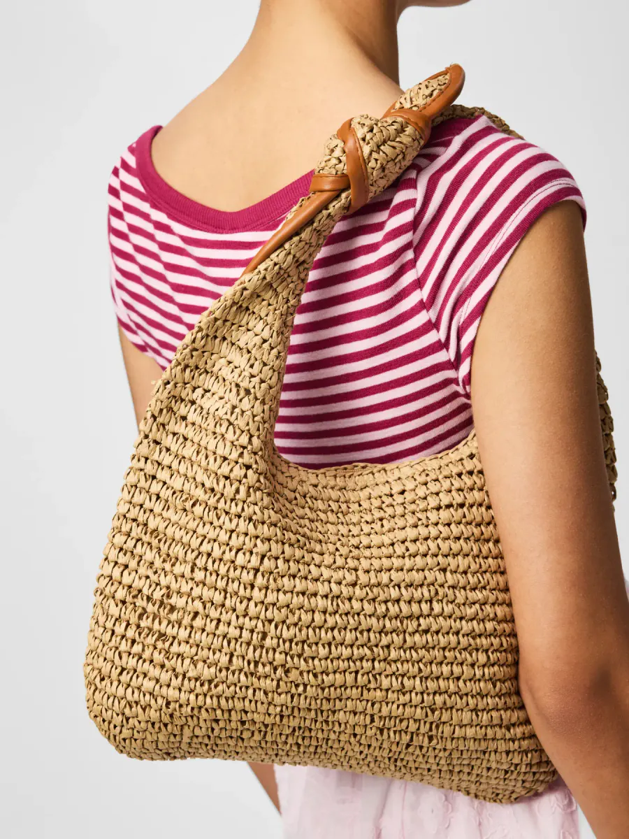 KANALA VESKE - NATUR/COGNAC