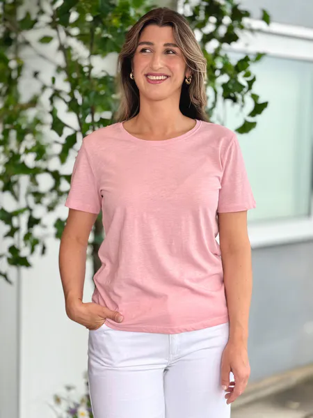 Hovedbilde VIVA T-SHIRT RUND HALS - ROSE