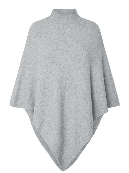 Hovedbilde FORTUNA PONCHO - GRÅ MELERT