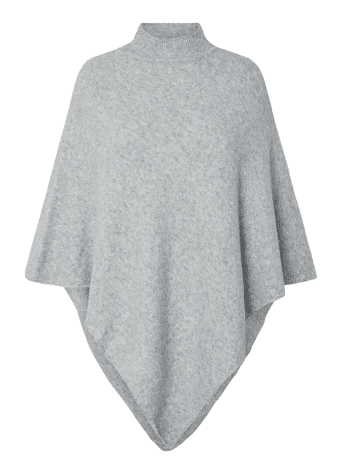 Hovedbilde FORTUNA PONCHO - GRÅ MELERT