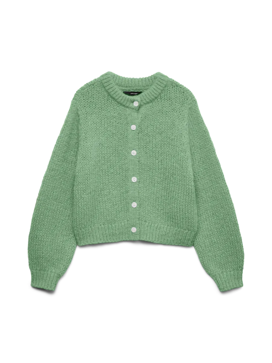 WILO STRIKKET CARDIGAN - GRØNN 