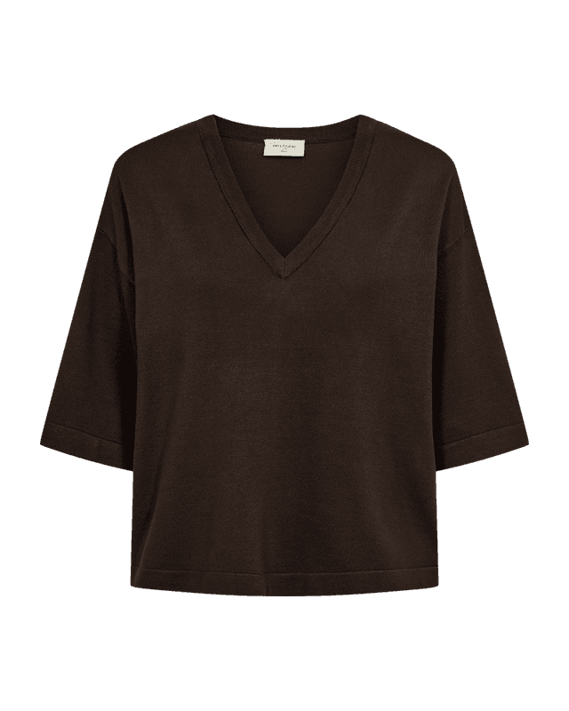 CONNY GENSER V-HALS - BRUN
