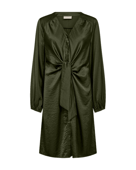 Hovedbilde DOVE SATENG KJOLE - KOMBU GREEN