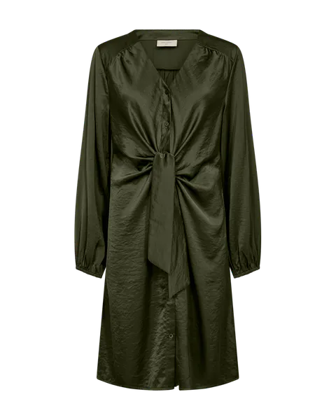 Hovedbilde DOVE SATENG KJOLE - KOMBU GREEN