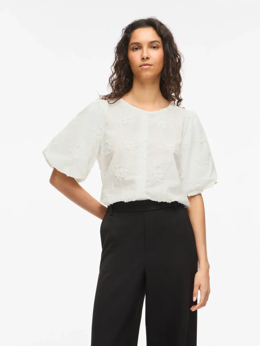 ANTONETT BLUSE - HVIT