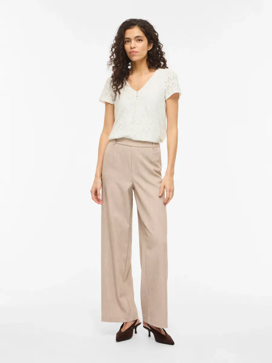 AMALINA TOPP EMBRO - OFFWHITE