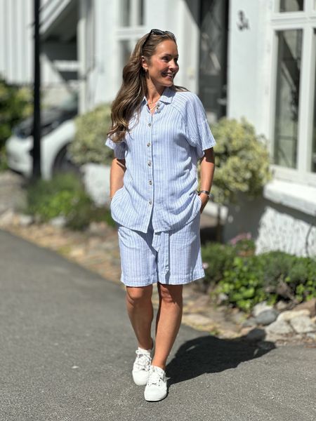 Hovedbilde LAVARA SKJORTE - DENIMBLÅ/HVIT