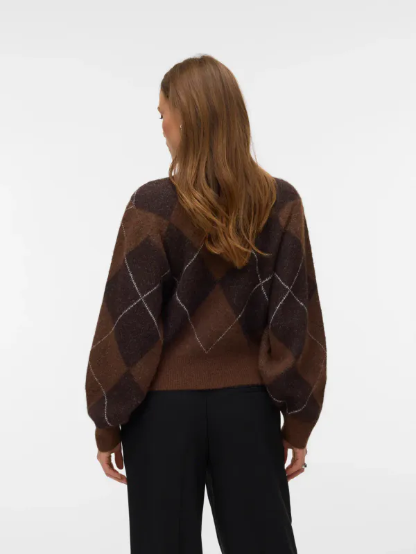 DARLA ROLL NECK GENSER - BRUN/BRUN