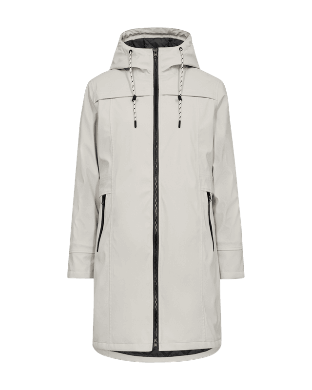 RAIN JAKKE M/HETTE - MOONBEAM