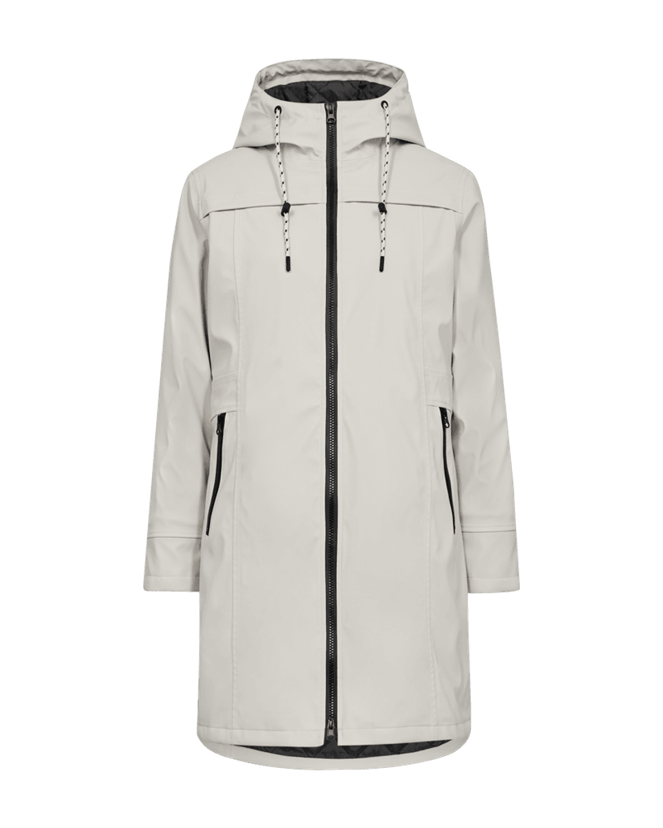 RAIN JAKKE M/HETTE - MOONBEAM