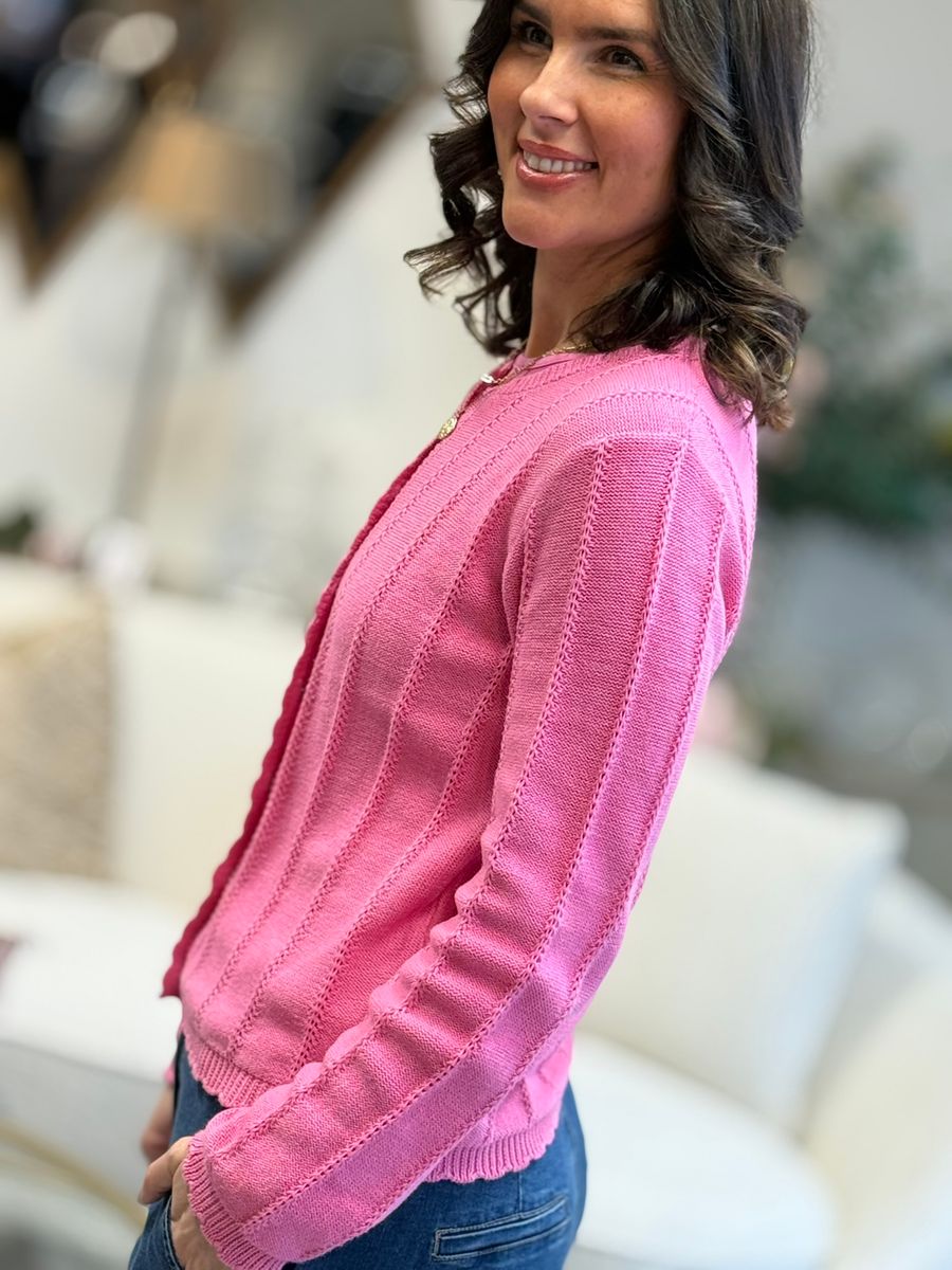 MORA CARDIGAN - ROSA