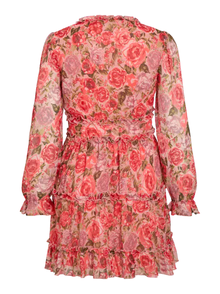 Hovedbilde EMSA KJOLE FLOWERS - CORAL/RØD/GRØNN