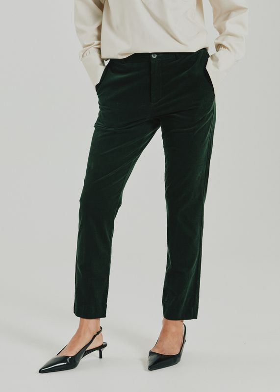 OLANA CORD CHINOS BUKSE - GRØNN