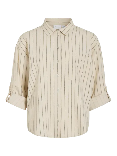 Hovedbilde PRISILLA SKJORTE M/STRIPER - NATURAL
