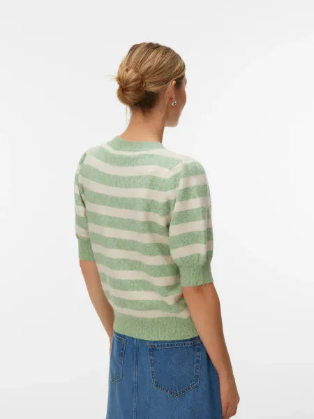 Hovedbilde DOFFY GENSER M/STRIPER - GRØNN/CREAM