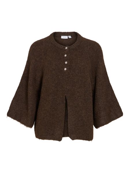 Hovedbilde BOWS 3/4 KNIT CARDIGAN M/METALL KNAPPER - BRUN ...