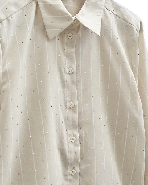 Hovedbilde SOLLY SKJORTE STRIPET - SAND 