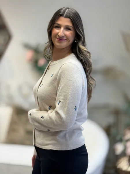 Hovedbilde SEBORA CARDIGAN - CREAM