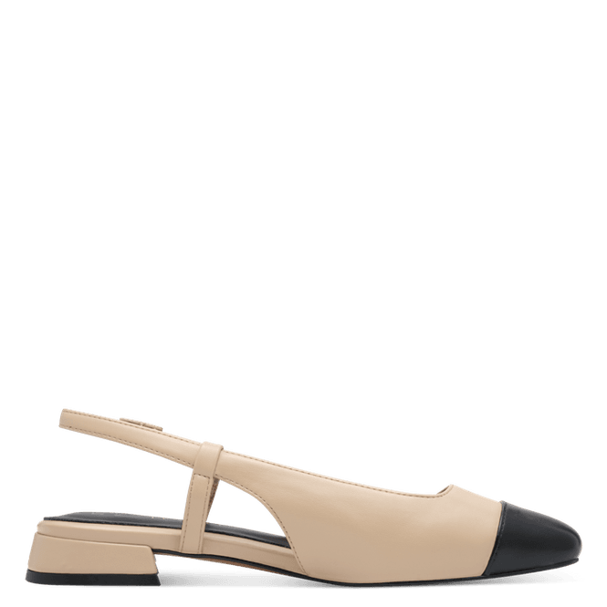 Hovedbilde PUMPS M/SLINGBACK - SAND / SORT