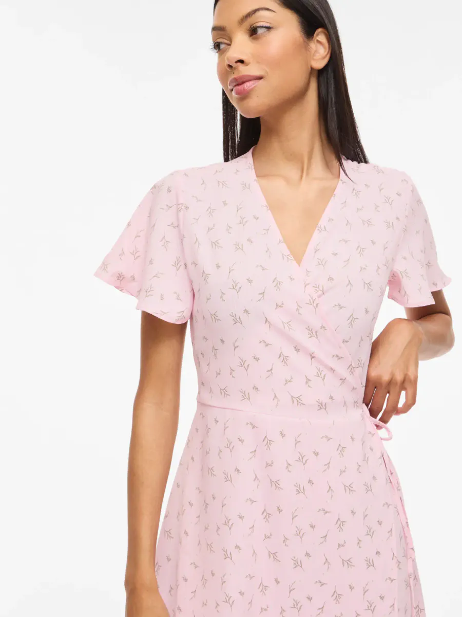 LOVIE OMSLAGSKJOLE M/PRINT - ROSA