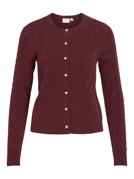 Hovedbilde KERRY CABEL KNIT CARDIGAN - PLOMME