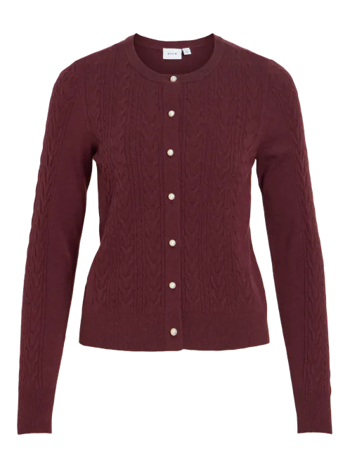 Hovedbilde KERRY CABEL KNIT CARDIGAN - PLOMME