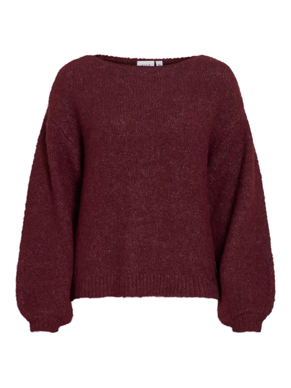 MARLEY KNIT PULLOVER - PLOMME