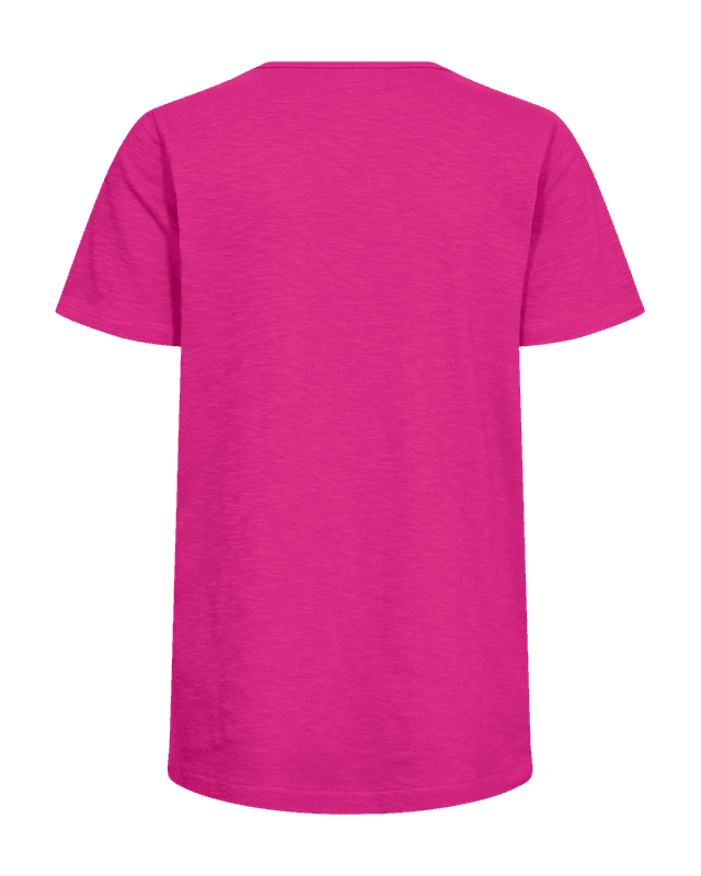 SABINA T-SHIRT V-HALS - CERISE