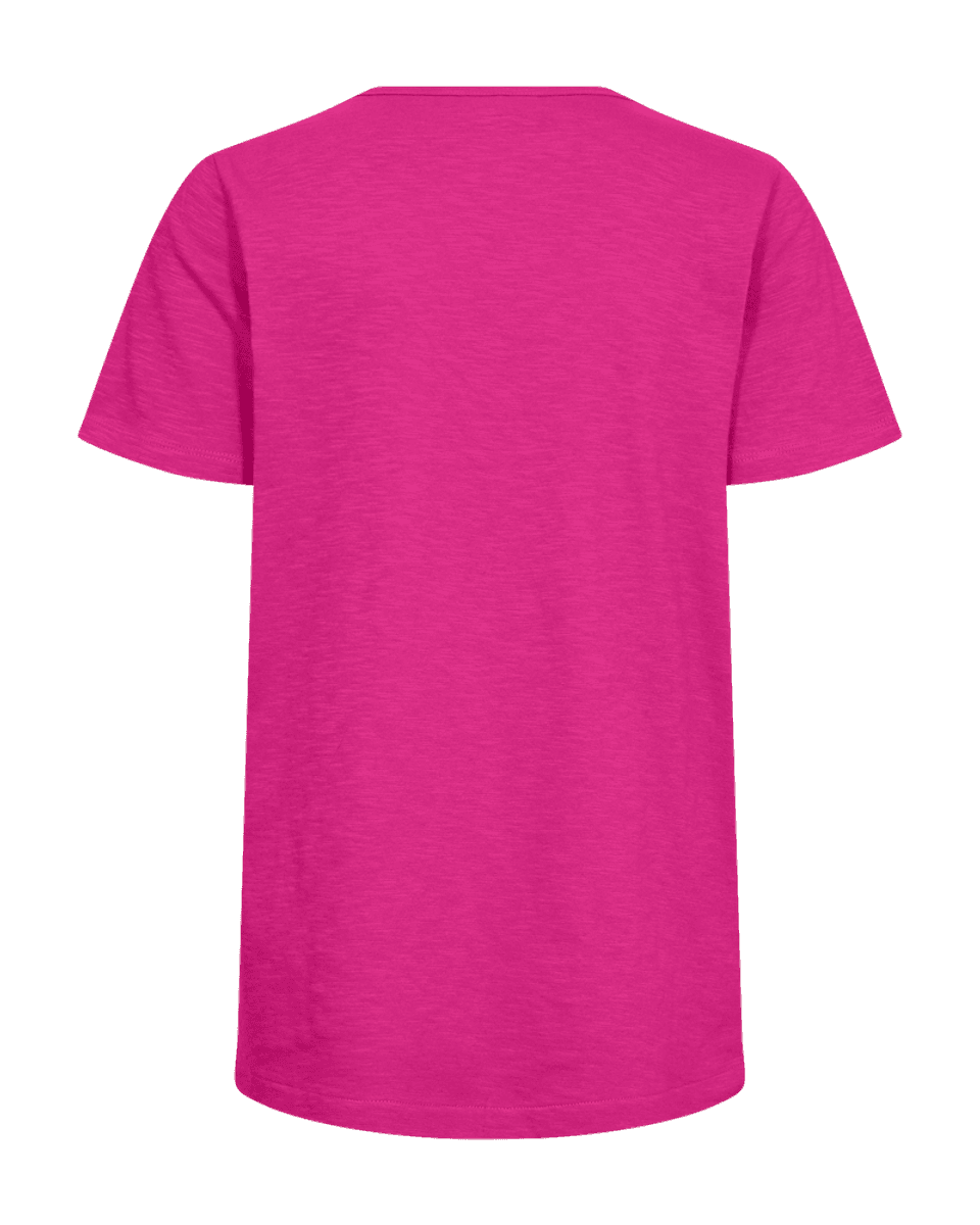 SABINA T-SHIRT V-HALS - CERISE