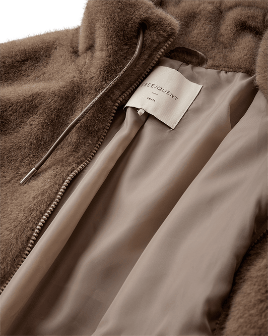 Hovedbilde MINKY JAKKE FAKE FUR - CAMEL